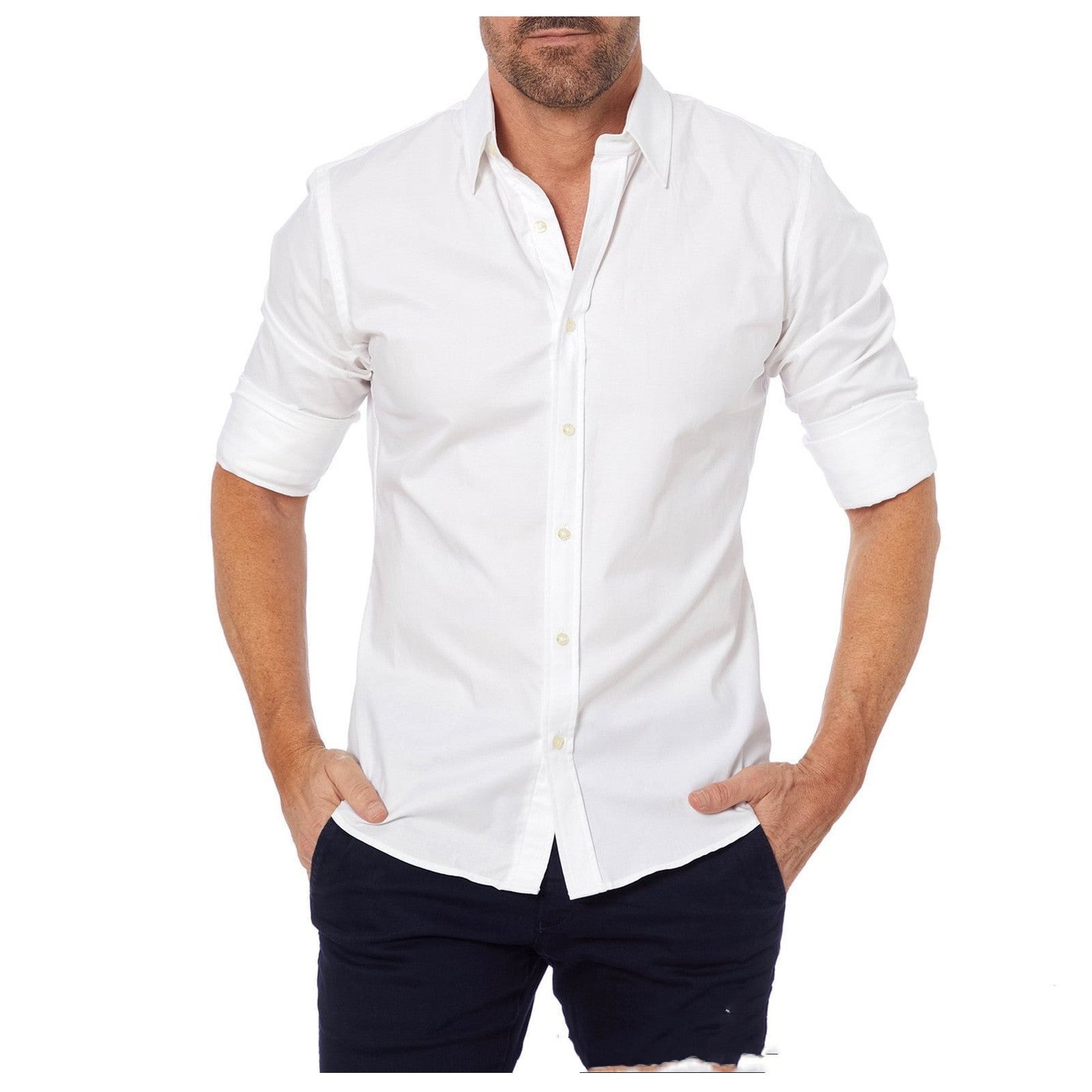 Oxford™ - Stretch Zip Shirt für Herren (zeitlich begrenzter Rabatt von 50%)